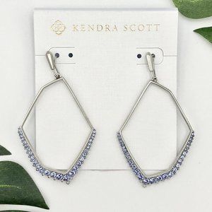 Kendra Scott Nell Earrings in Lilac Crystal